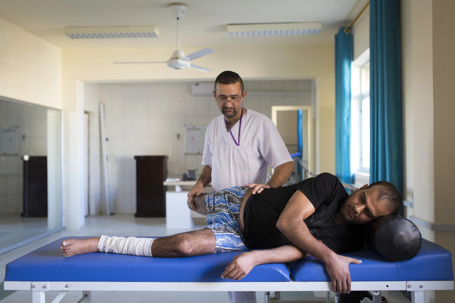 Rehabilitation care being delivered in Syria